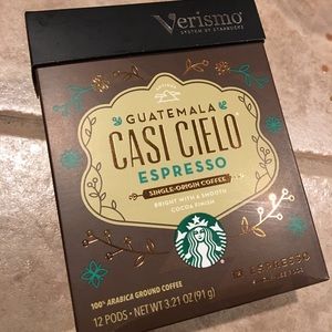 New Starbucks Casi Cielo verismo coffee pods